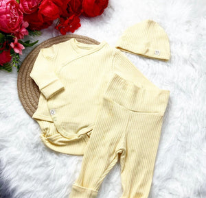 Newborn 3 Piece Cotton Baby Set |  More Colours