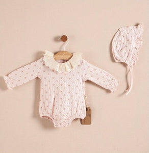 Baby Romper & Bonnet Set